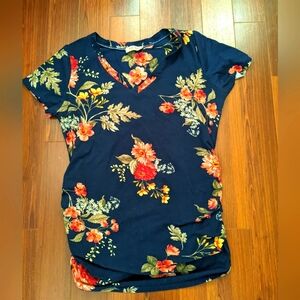 Full Moon Maternity Floral Top Large